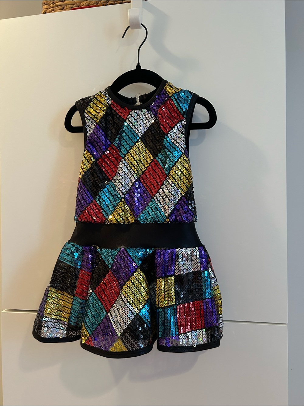 Curtain Call Jazz Tap Dance Multicolor Sequin Costume - Style# E2132